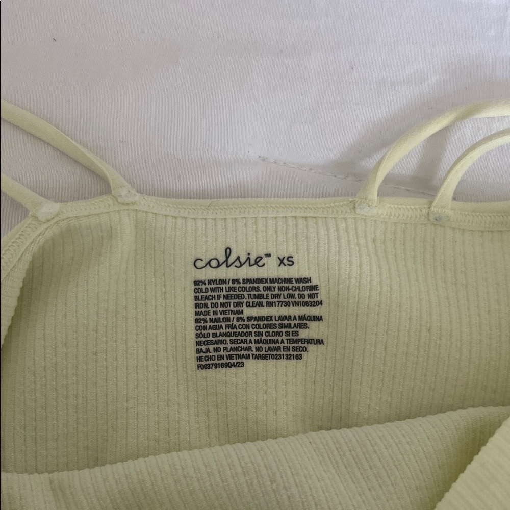 Target Light Green Ribbed Crop Top - Picture 2 of 4